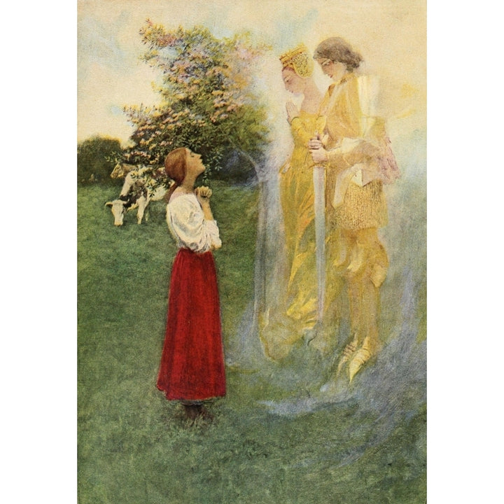 Saint Joan of Arc 1919 She believed she talked to the angels Poster Print by Howard Pyle Image 1