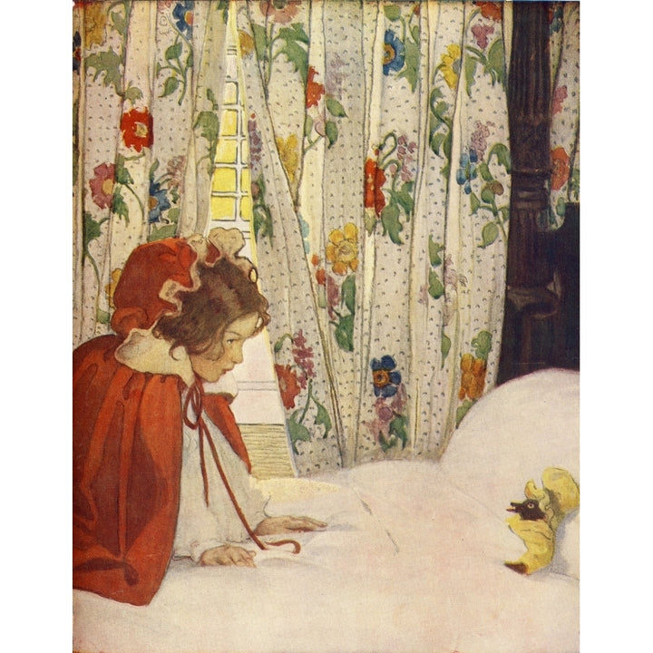 The Now-a-Days Fairy Book 1911 Little Red Riding Hood Poster Print by Jessie Willcox Smith Image 2