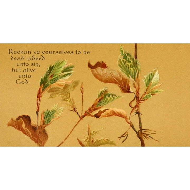 Parables of the Cross 1890 Reckon ye yourselves Poster Print by Isabella Lilias Trotter Image 1