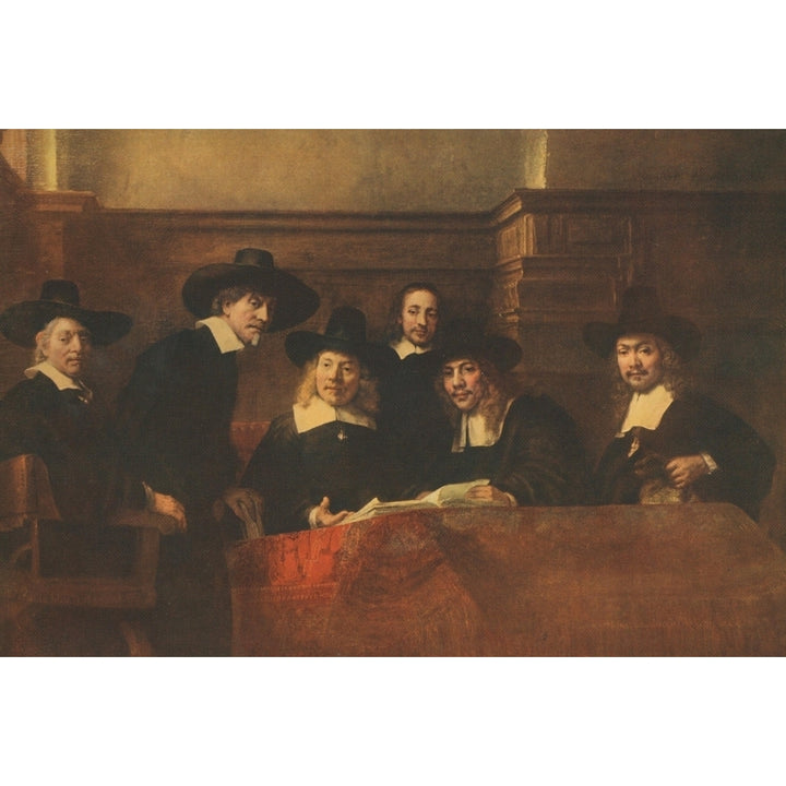 Syndics of the Cloth-Merchants Guild Famous Paintings 1913 Poster Print by Rembrandt Image 1