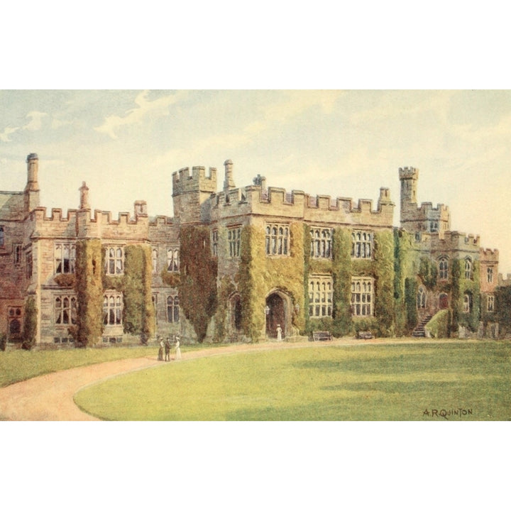 Avon and Shakespeares Country 1910 Warwick Castle entrance Poster Print by Alfred Quinton Image 2