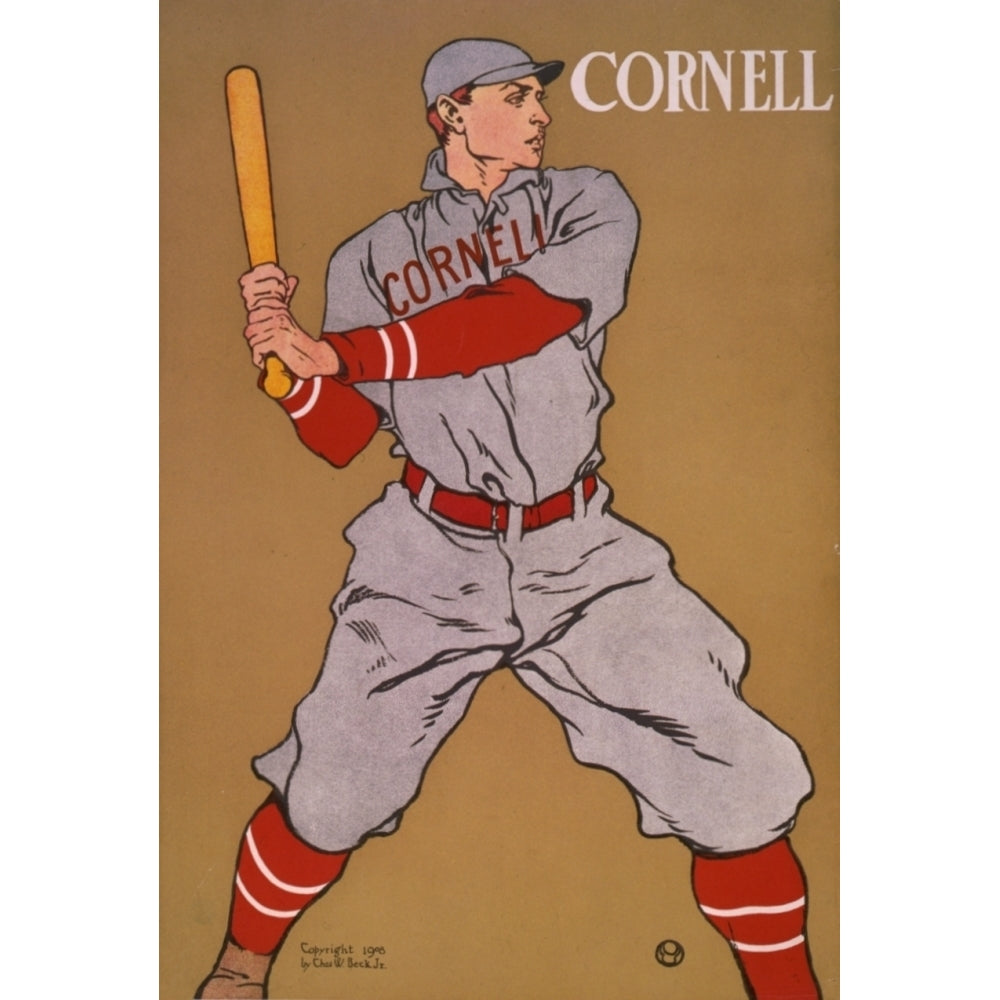 Cornell 1908 Poster Print by Edward Penfield Image 1