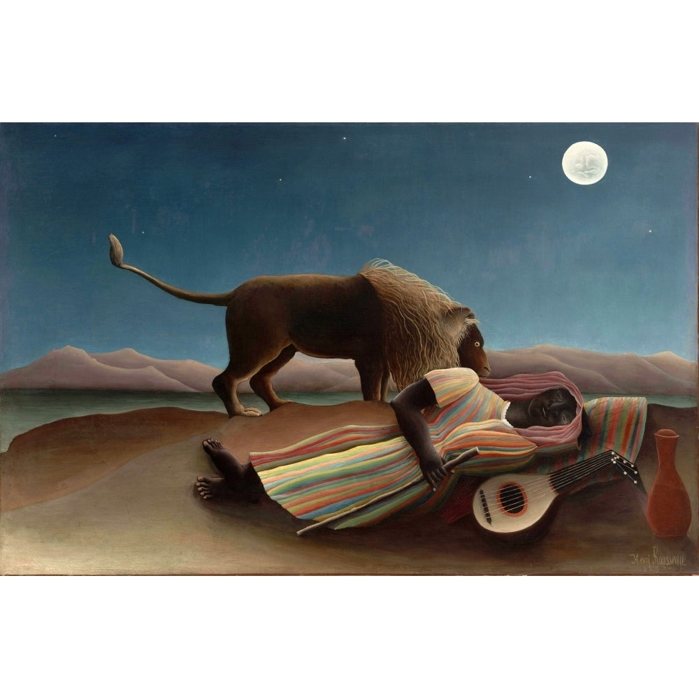 The Sleeping Gypsy 1897 Poster Print by Henri Rousseau Image 1