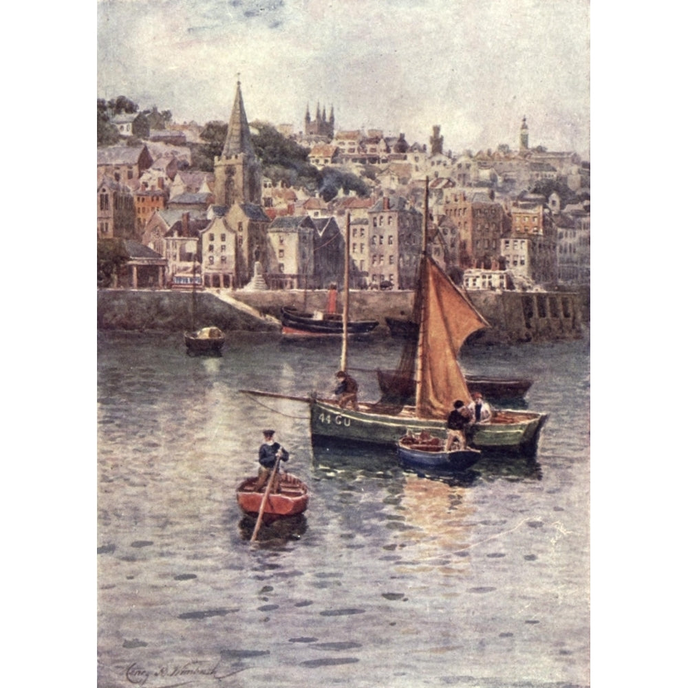 Channel Islands 1911 St. Peter Port Guernsey Poster Print by Henry Bowser Wimbush Image 1