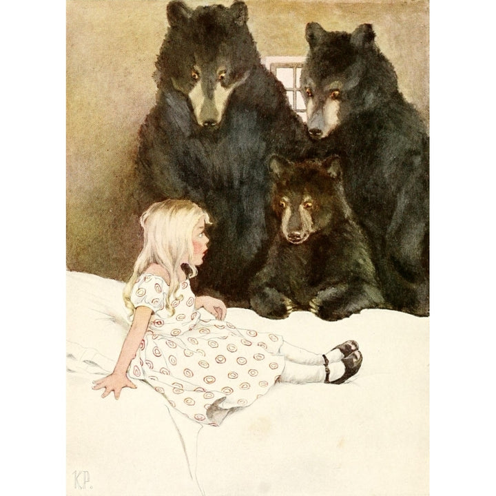 Mothers Nursery Tales 1918 Goldilocks Poster Print by Katharine Pyle Image 1