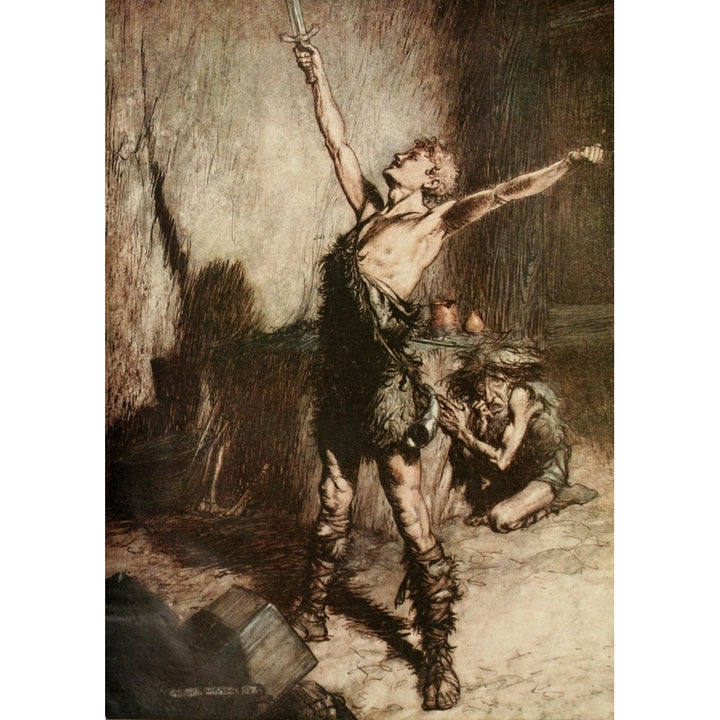 Siegfried 1924 Nothung Poster Print by A. Rackham Image 2