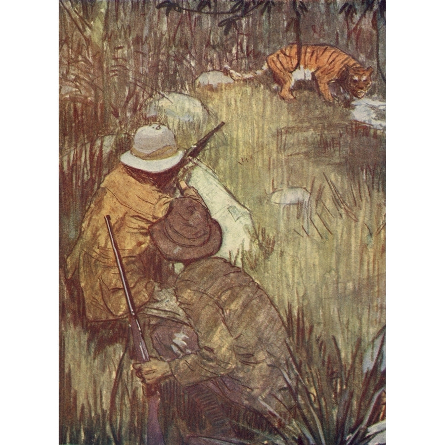 Tiger hunting Poster Print by Unknown Image 1