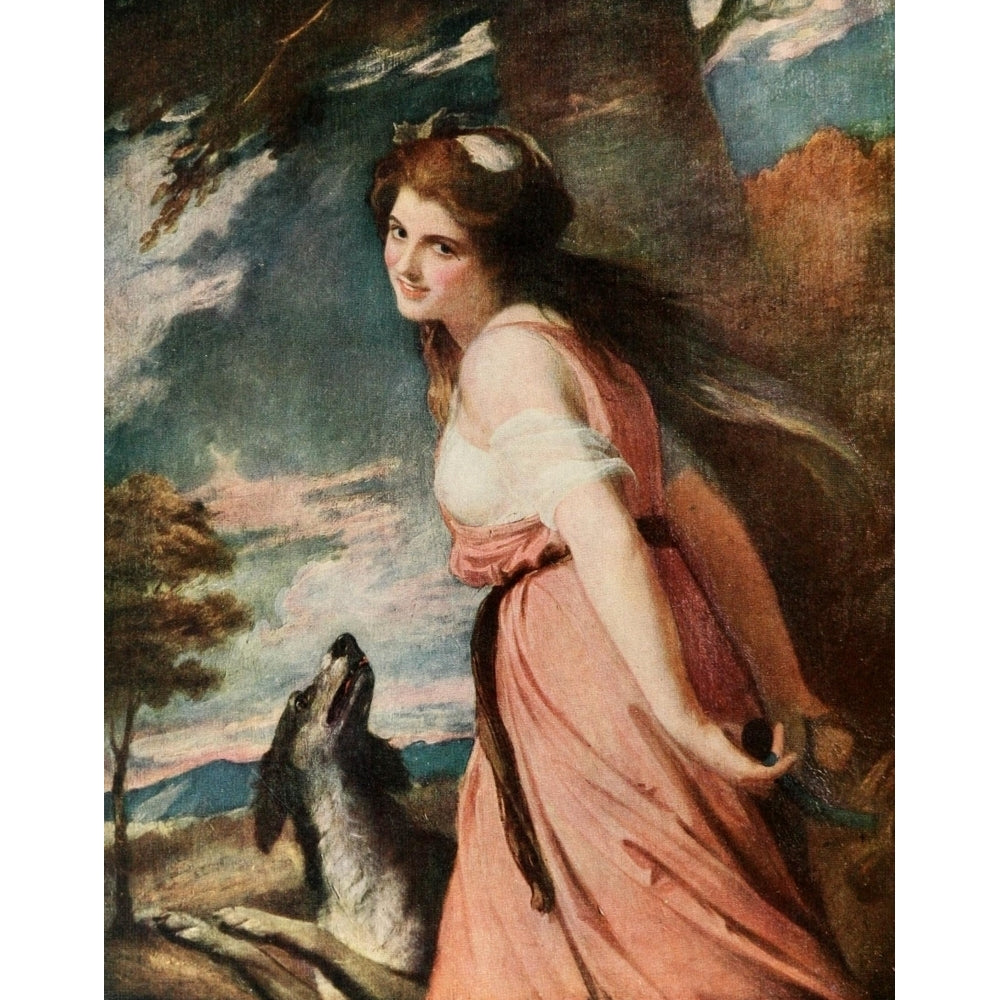 Lady Hamilton with a Goat Poster Print by George Romney Image 1