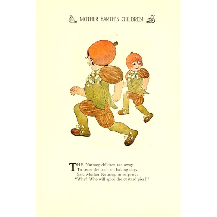 Mother Earths Children 1914 Nutmeg Poster Print by M.T. Ross Image 1