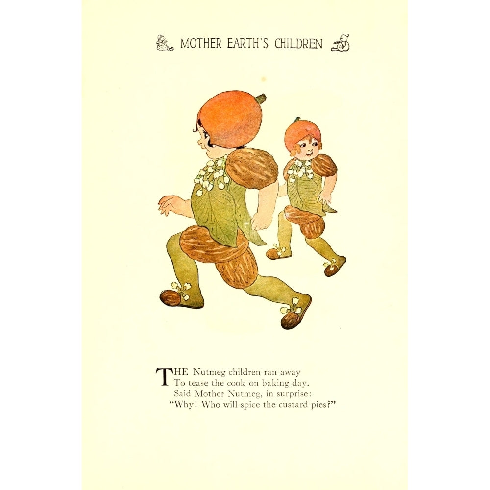 Mother Earths Children 1914 Nutmeg Poster Print by M.T. Ross Image 2