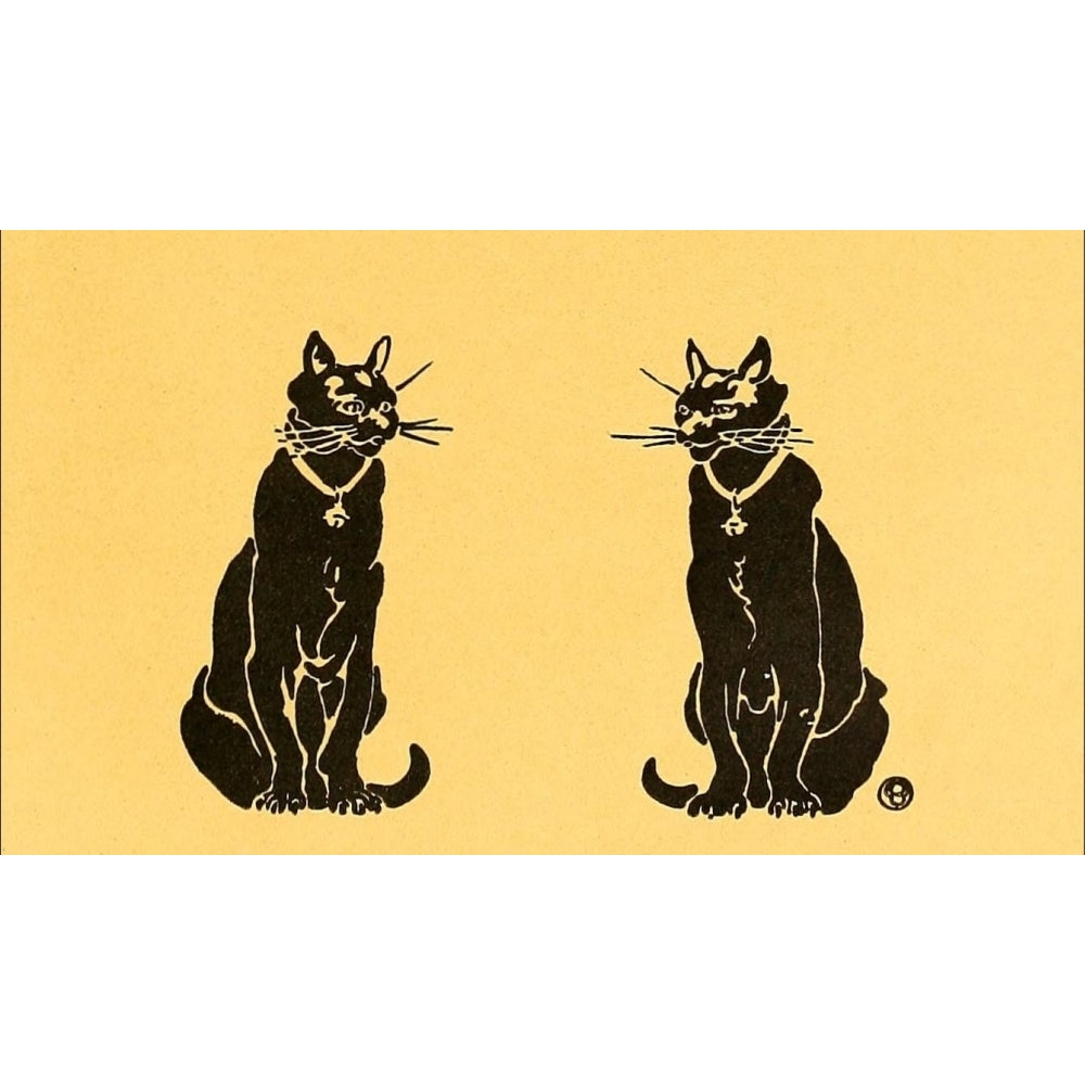 Posters 1913 Cat silhouettes Poster Print by Edward Penfield Image 1