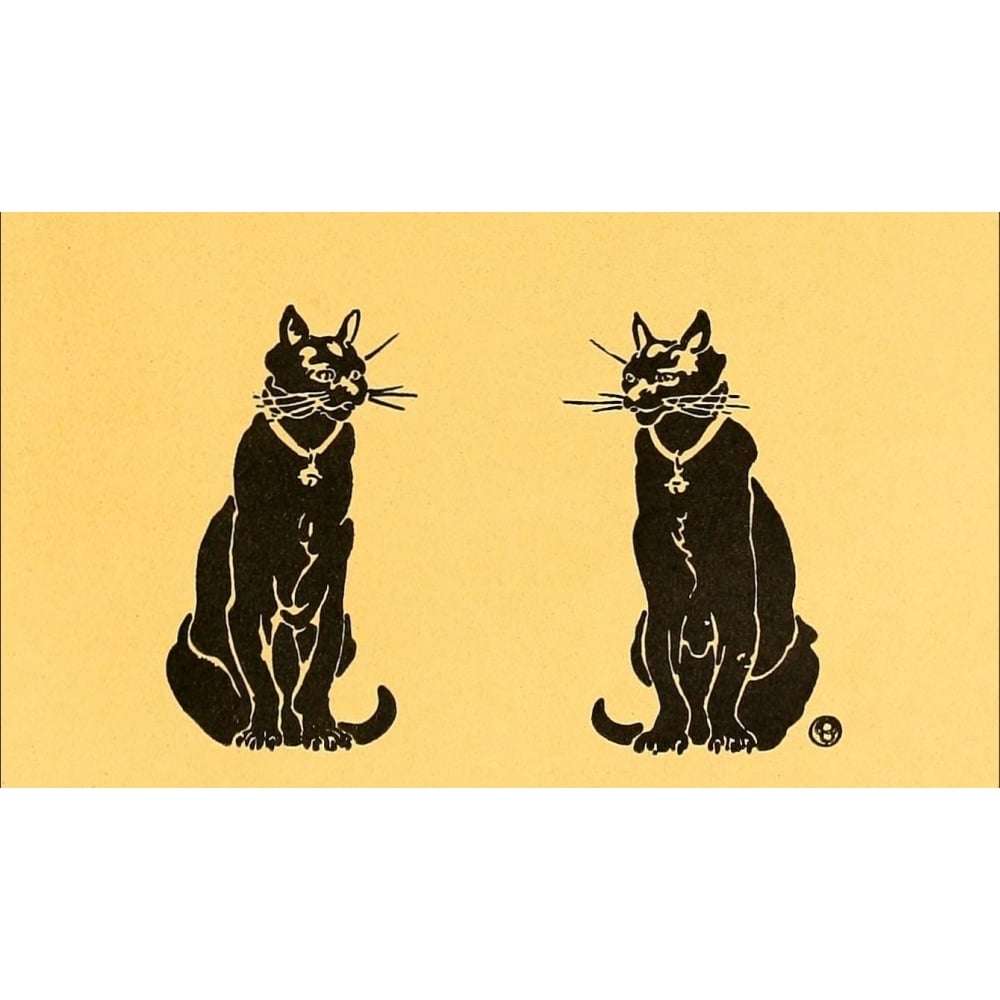 Posters 1913 Cat silhouettes Poster Print by Edward Penfield Image 1