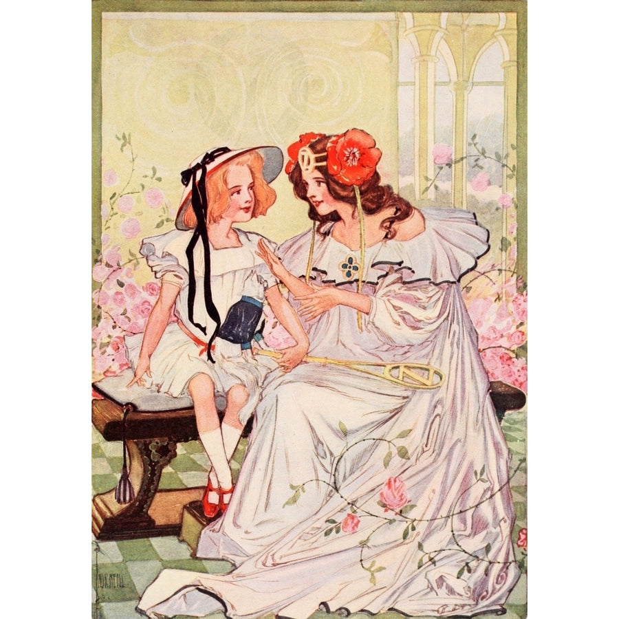 Dorothy and the Wizard in Oz 1908 Dorothy and Ozma Poster Print by John R. Neill Image 1