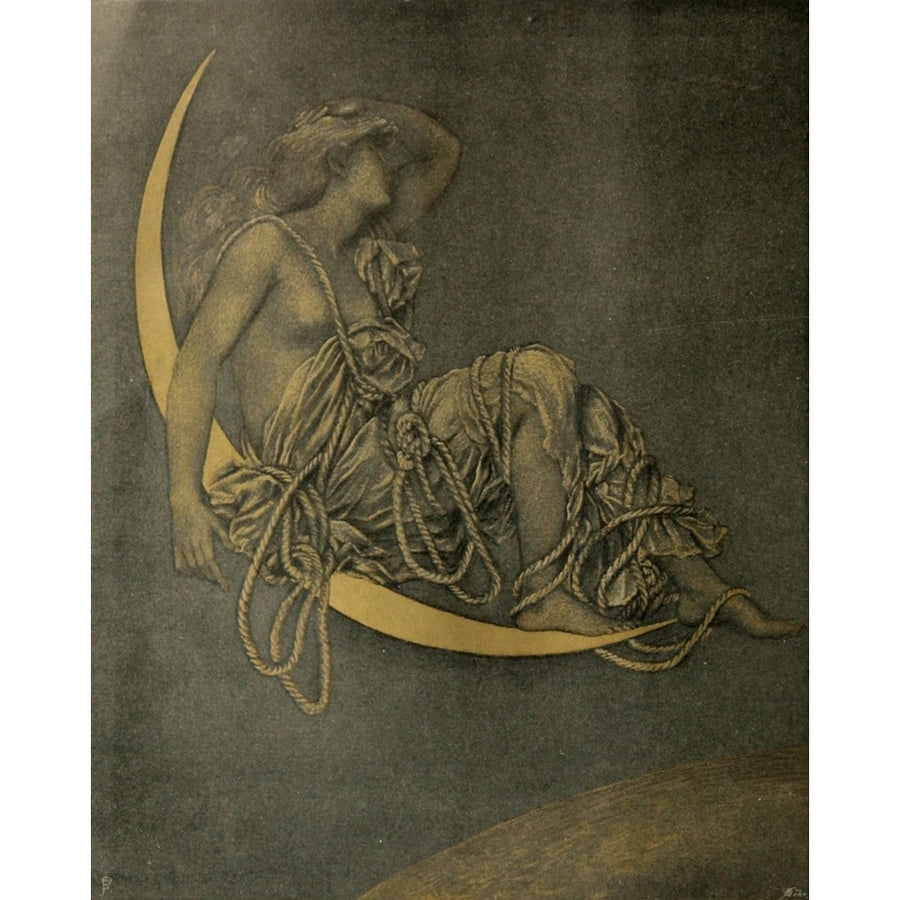 The Studio 1896 Luna Poster Print by Evelyn De Morgan Image 1