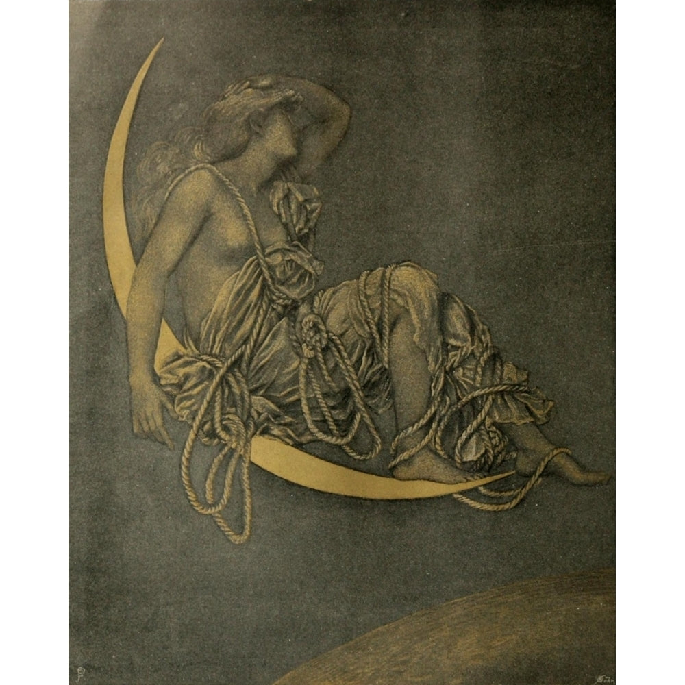 The Studio 1896 Luna Poster Print by Evelyn De Morgan Image 2