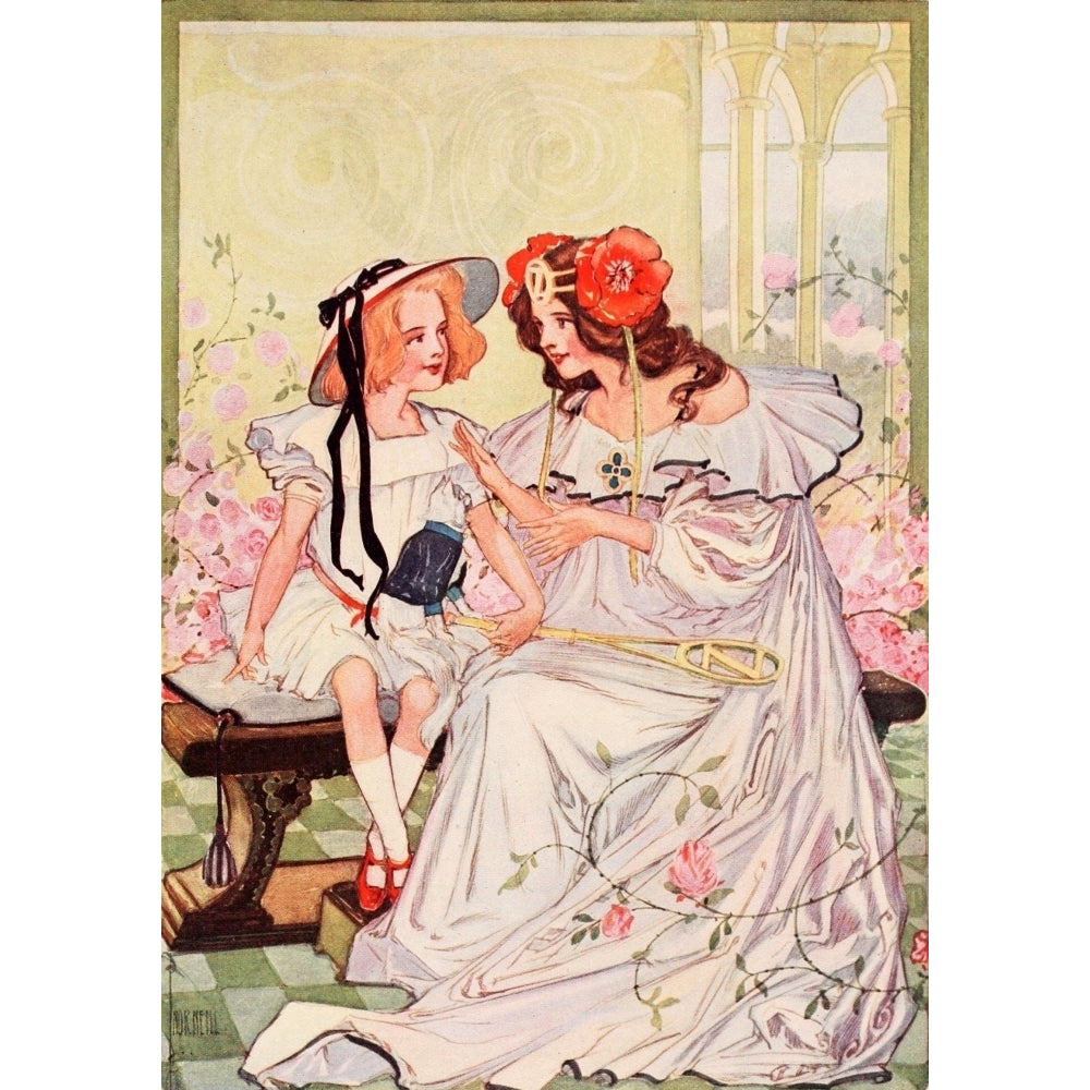 Dorothy and the Wizard in Oz 1908 Dorothy and Ozma Poster Print by John R. Neill Image 2