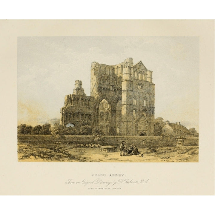 Scotland 1840 Kelso Abbey Poster Print by David Roberts Image 2