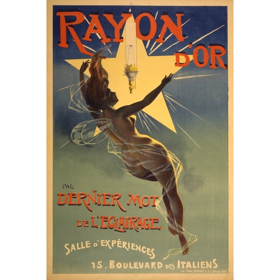 Rayon dor dernier mot de leclairage 1895 Poster Print by Jean de Pal_ologue Image 1