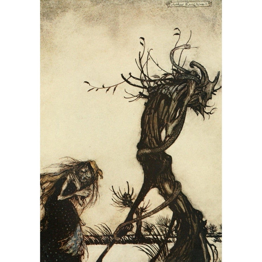 Comus 1921 No goblin or swart faery Poster Print by Arthur Rackham Image 1