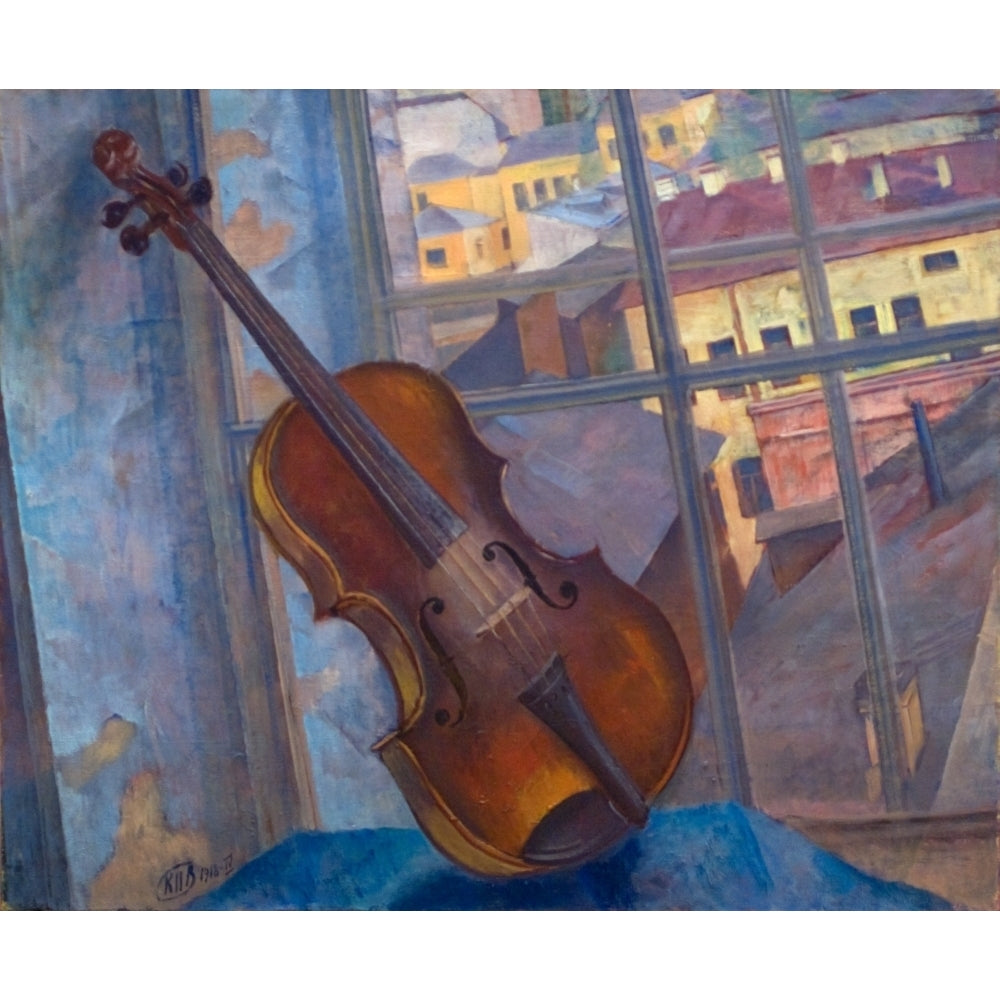 Violin 1918 Poster Print by Kuzma Petrov-Vodkin Image 1