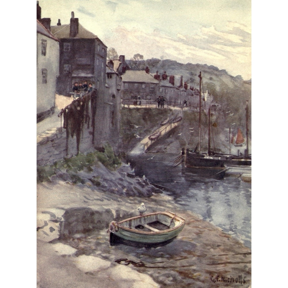 Cornwall 1915 At Newlyn Poster Print by George F. Nicholls Image 2