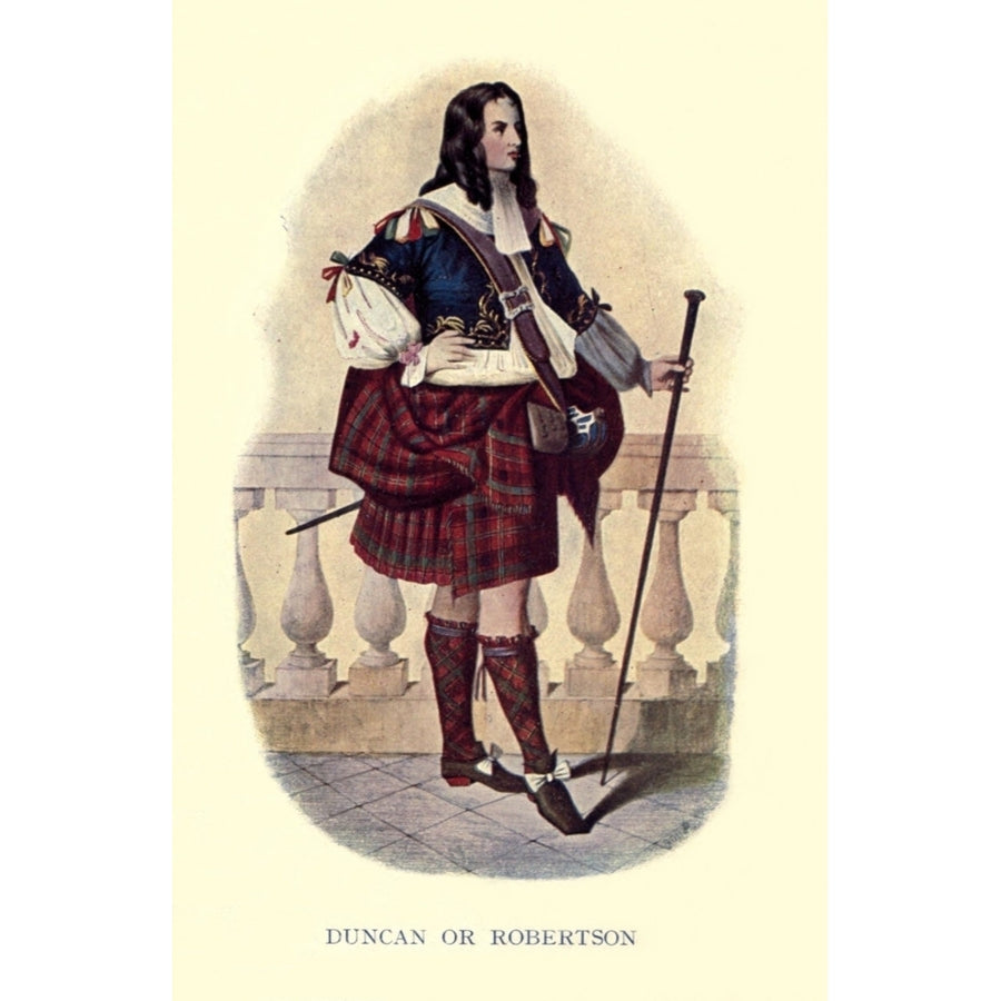 Highland Clans of Scotland 1923 Duncan or Robertson Poster Print by Robert R. McIan Image 1