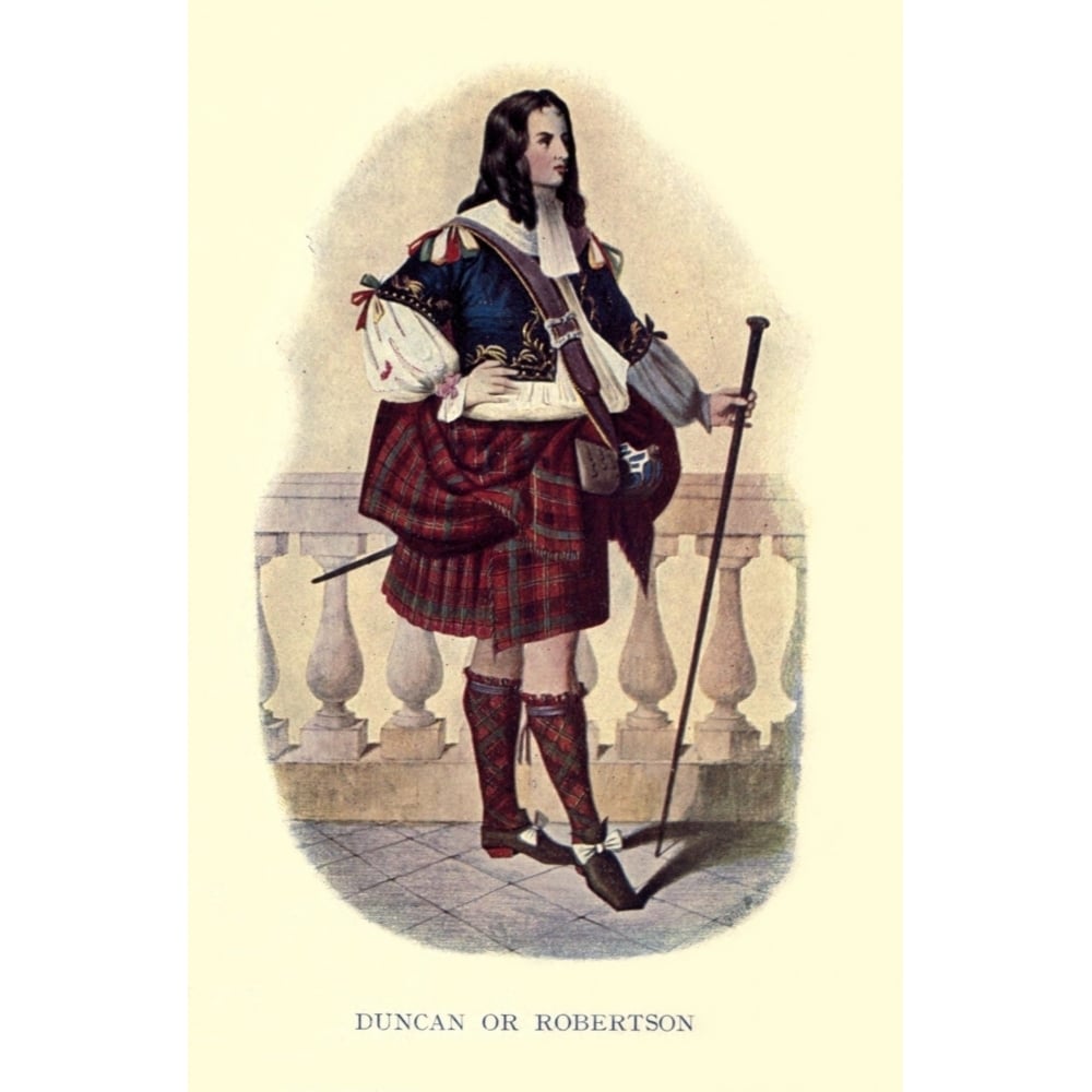 Highland Clans of Scotland 1923 Duncan or Robertson Poster Print by Robert R. McIan Image 1