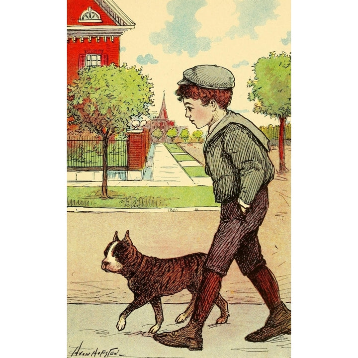 Dogs and Puppies 1908 Great friends Poster Print by Hugo Von Hofsten Image 2