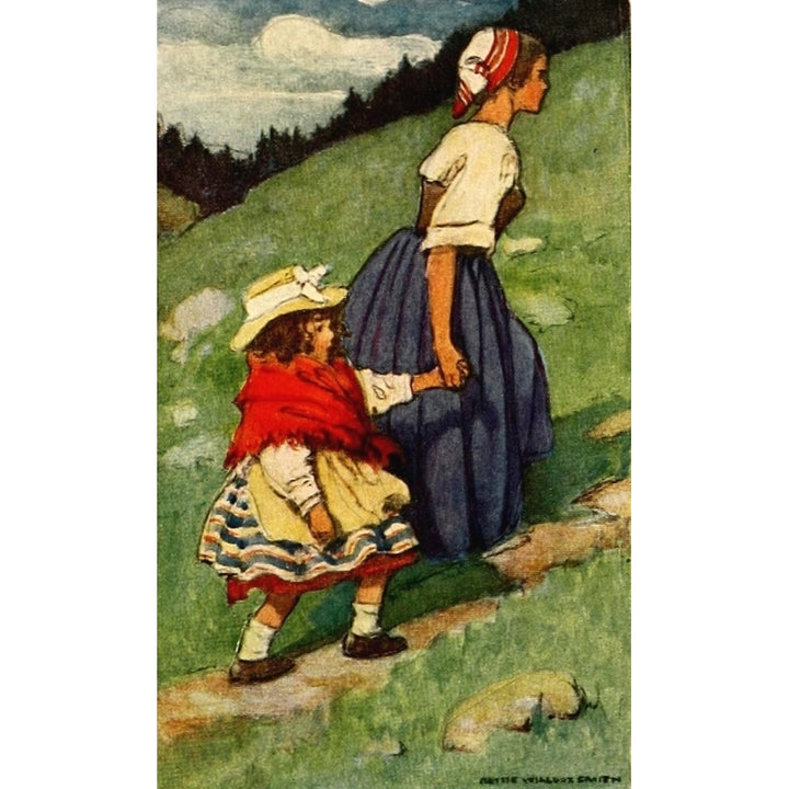 Heidi 1922 On the mountainside Poster Print by Jessie Willcox Smith Image 2