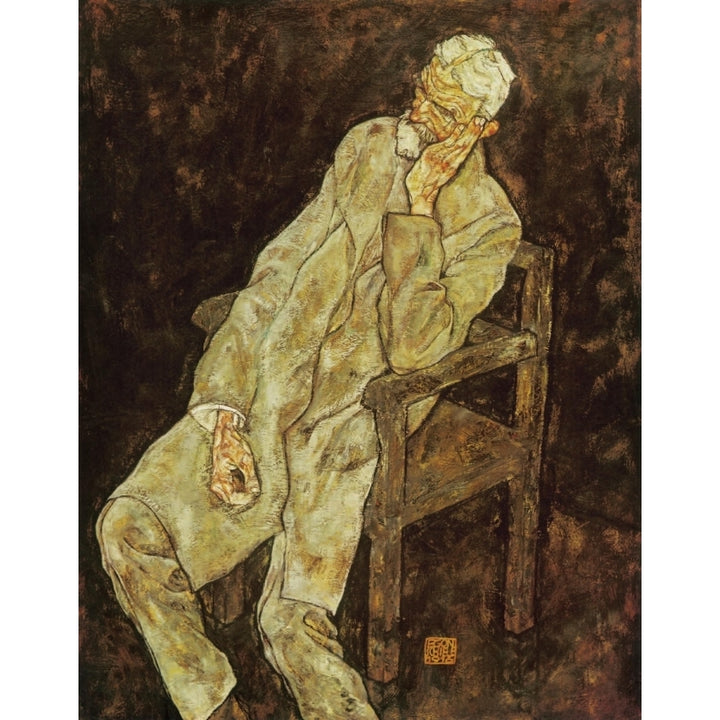 Portrait of Johann Harms 1916 Poster Print by Egon Schiele Image 2