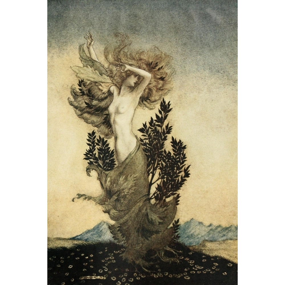 Comus 1921 Daphne rootbound Poster Print by Arthur Rackham Image 2