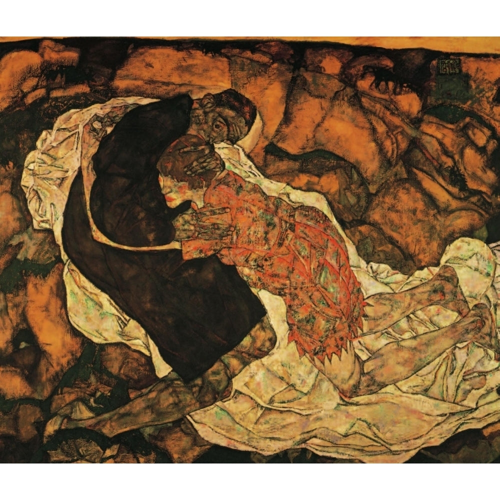 Death and Maiden 1915-16 Poster Print by Egon Schiele Image 1