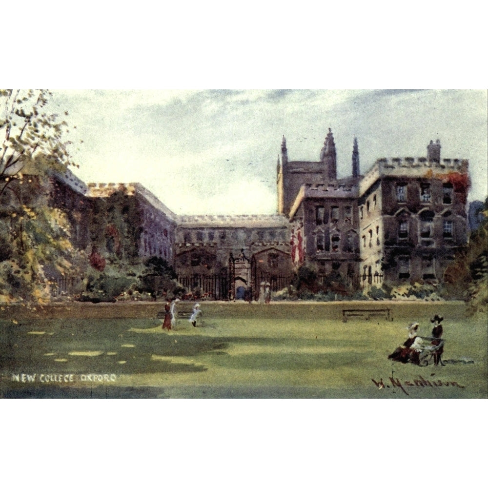 Oxford 1905 College Poster Print by William Matthison Image 1