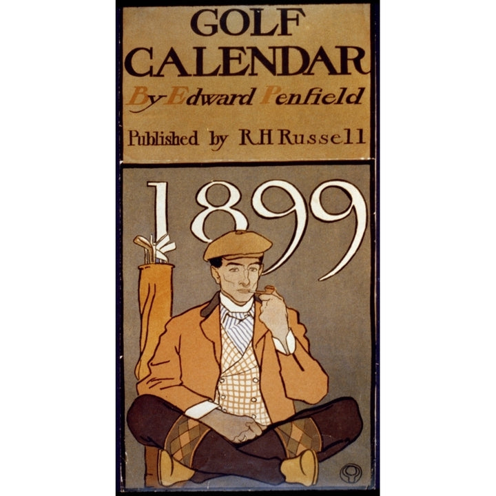 Golf Calendar 1899 Poster Print by Edward Penfield Image 1