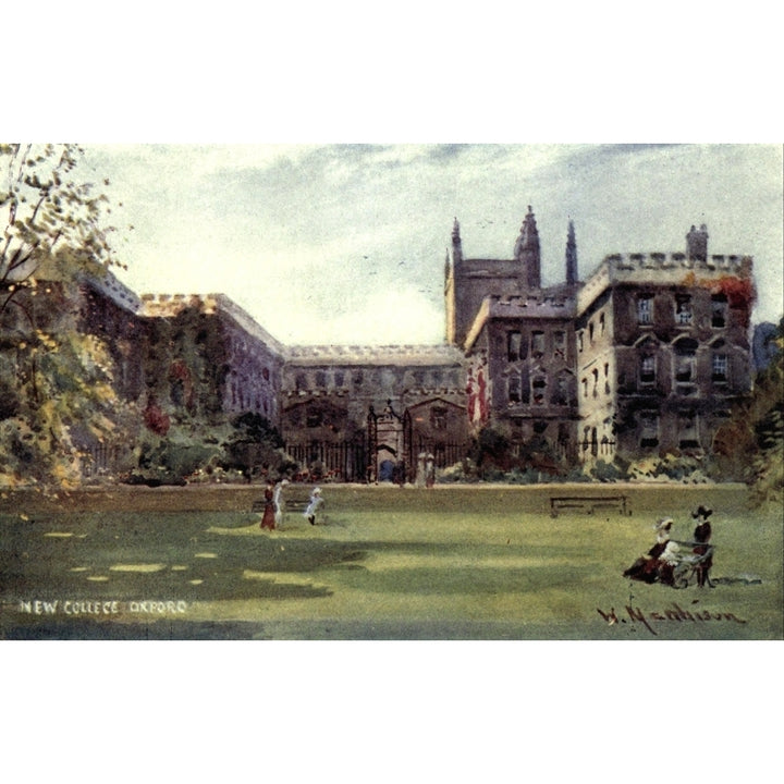 Oxford 1905 College Poster Print by William Matthison Image 2