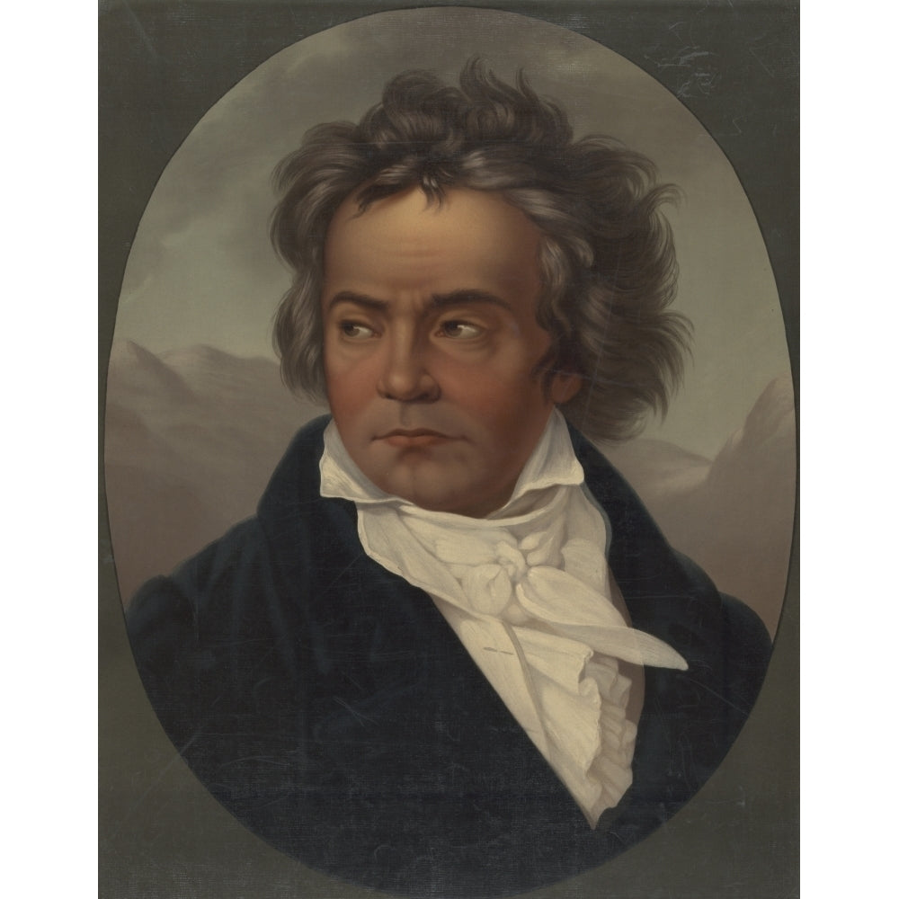 Beethoven c.1870 Poster Print by Ferdinand Schimon Image 1