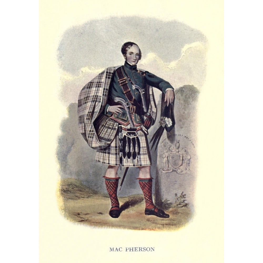 Highland Clans of Scotland 1923 MacPherson Poster Print by Robert R. McIan Image 1