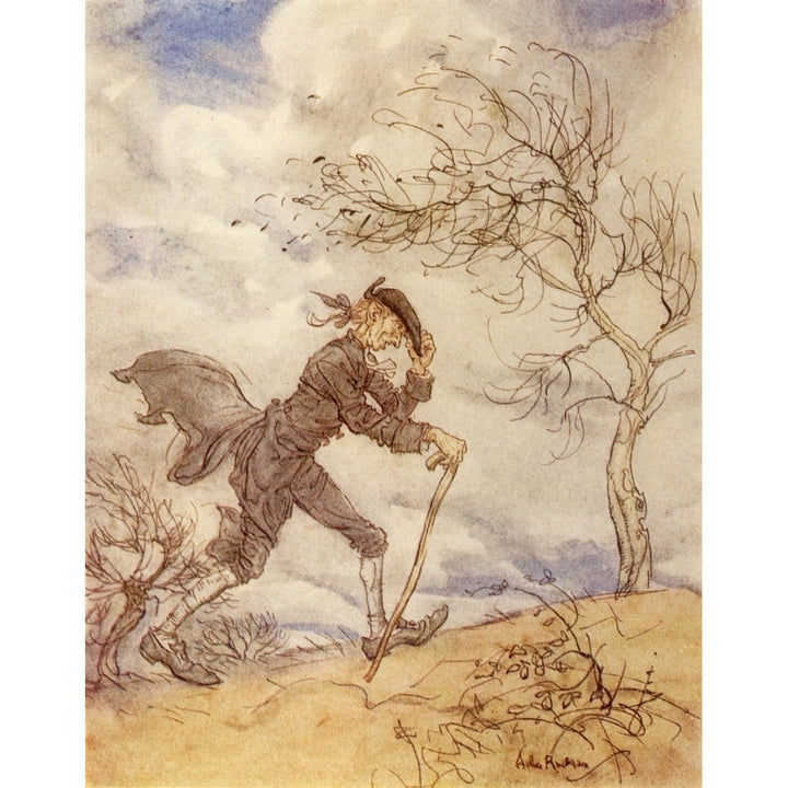 Legend of Sleepy Hollow 1928 Ichabod Crane Poster Print by A. Rackham Image 1