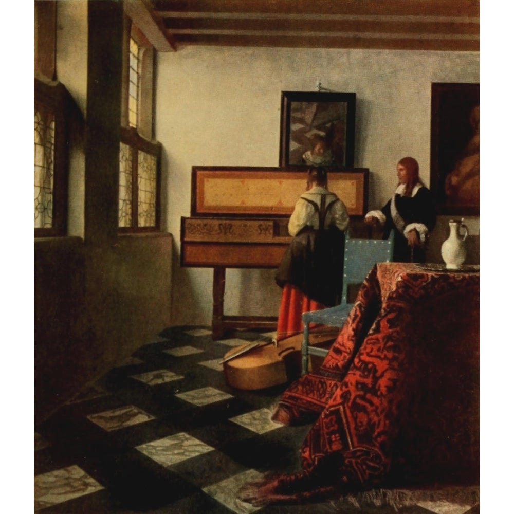 Vermeer 1937 The Music Lesson Poster Print by Johannes Vermeer Image 1