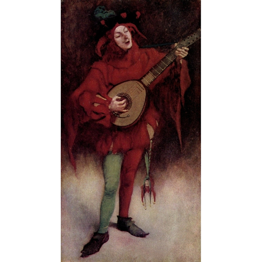 The Line of Love 1905 Jester Poster Print by Howard Pyle Image 1