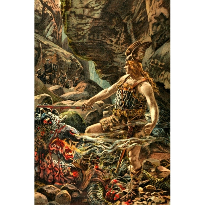 Die Nibelungen 1906 Dragon Poster Print by Unknown Image 2