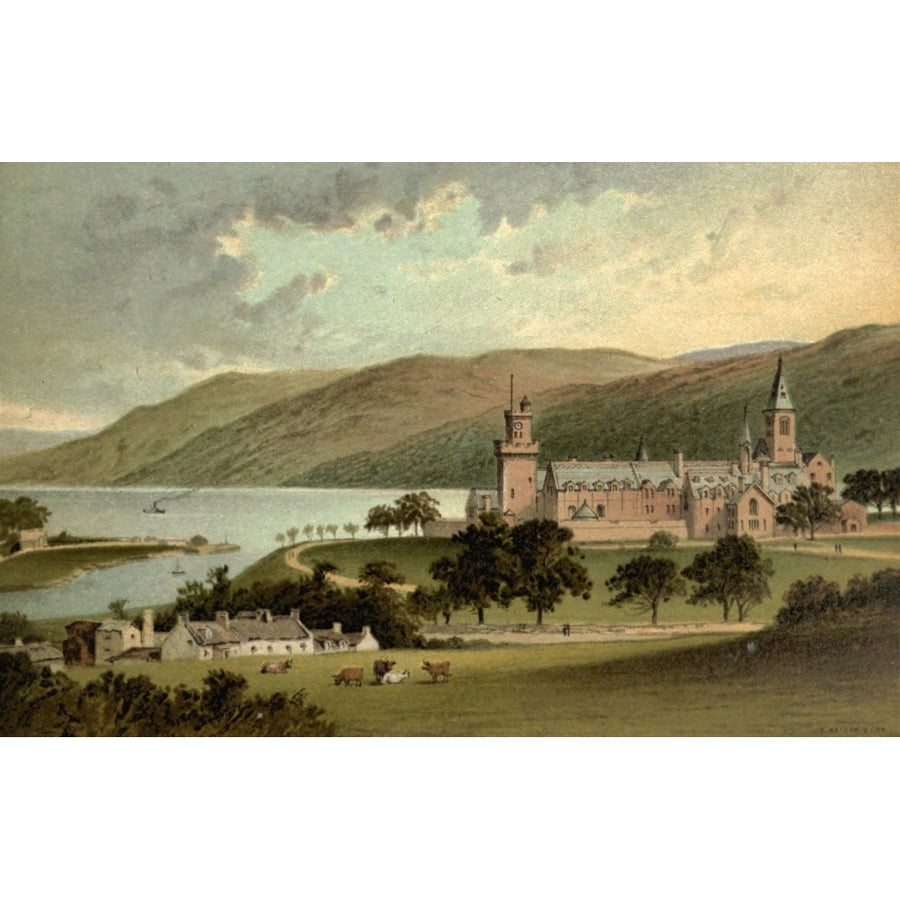 T. Nelson and Sons Souvenir of Scotland 1897 Monastery Fort Augustus Poster Print by T. Nelson and Sons Image 1