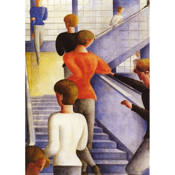 Bauhaus Stairway 1932 Poster Print by Oskar Schlemmer Image 1