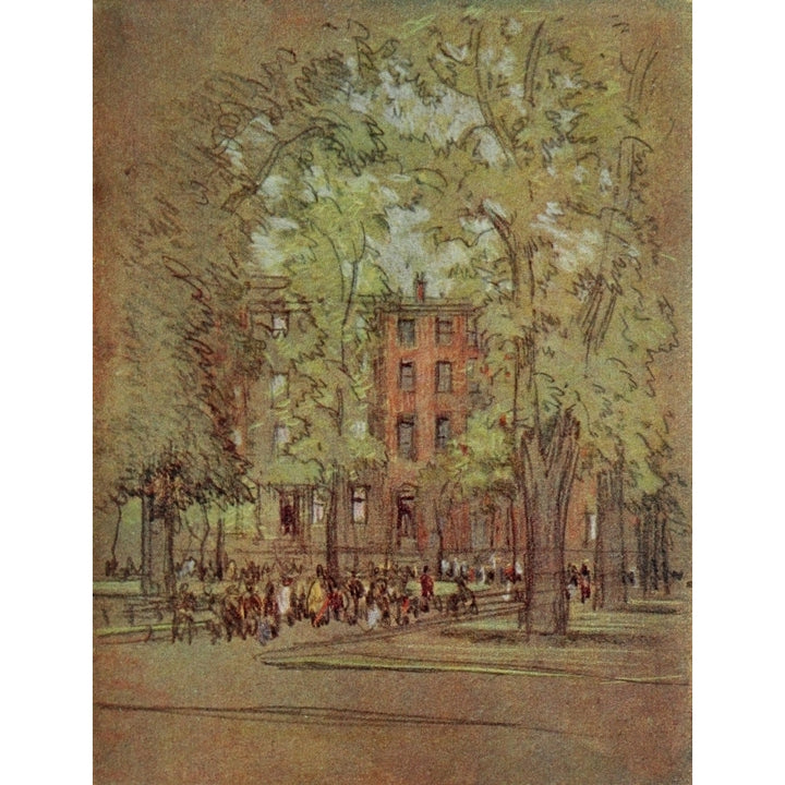 The  York 1909 Washington Square Poster Print by Joseph Pennell Image 1