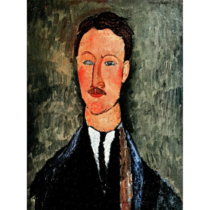 Portrait of Leopold Sauvage 1918 Poster Print by Amedeo Modigliani Image 1