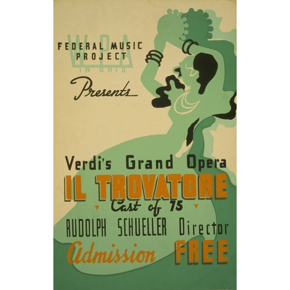 WPA Poster 1936-41 La Traviata Poster Print by Unknown Image 2