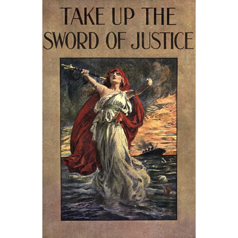 War Posters 1920 Take up the Sword of Justice Poster Print by Bernard Partridge Image 1