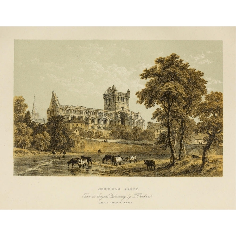 Scotland 1840 Jedburgh Abbey Poster Print by T. Parker Image 2