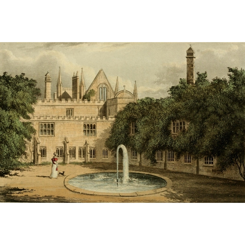 Repository of Arts 1817 Newstead Abbey Poster Print by Unknown Image 1