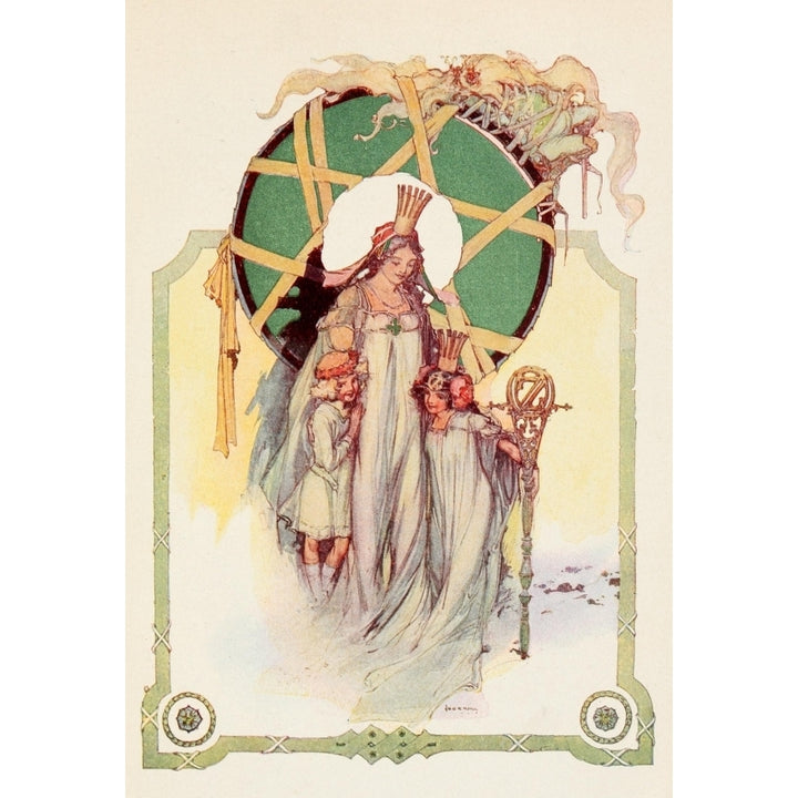 The Emerald City of Oz 1910 Glinda the Good Poster Print by John R. Neill Image 2